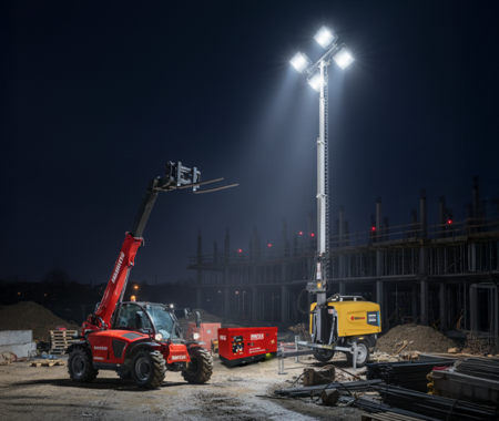 Come preparare un cantiere notturno: checklist attrezzature a noleggio indispensabili Come preparare un cantiere notturno: checklist attrezzature a noleggio indispensabili