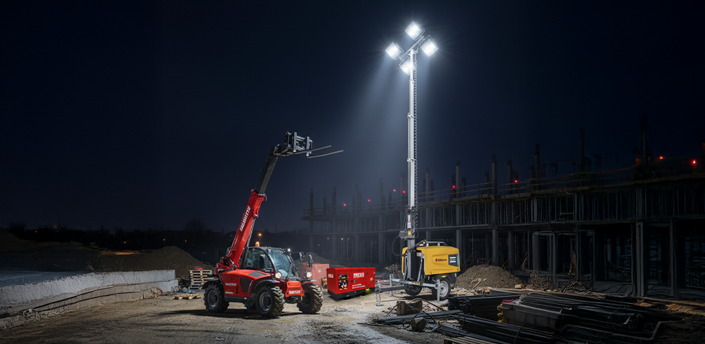 Come preparare un cantiere notturno: checklist attrezzature a noleggio indispensabili