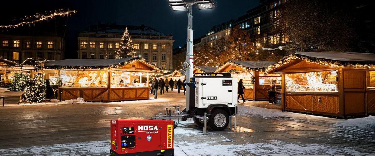 Torri Faro e Gruppi Elettrogeni a Noleggio: l’energia per il tuo cantiere o evento