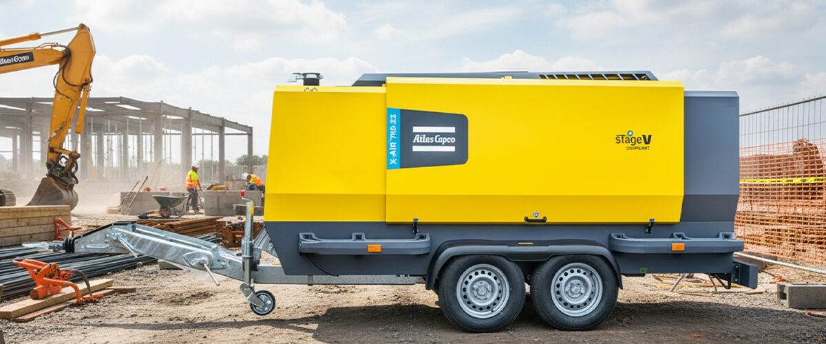 Motocompressori a noleggio: soluzioni Atlas Copco per perforazione e sabbiatura