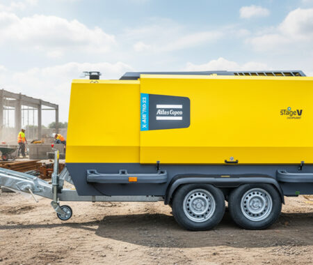 Motocompressori a noleggio: soluzioni Atlas Copco per perforazione e sabbiatura