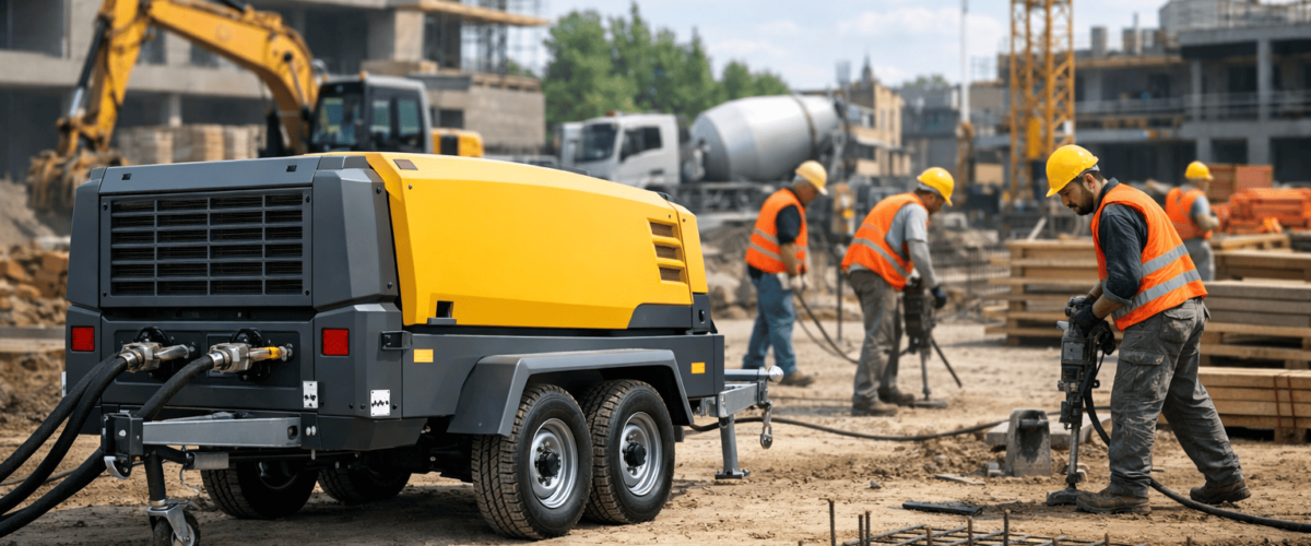 Guida completa al noleggio di motocompressori per cantieri edili