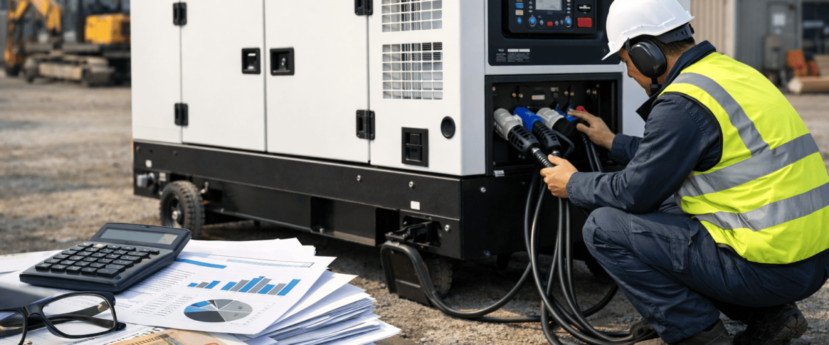 Quando il noleggio di gruppi elettrogeni è più conveniente dell’acquisto per le aziende